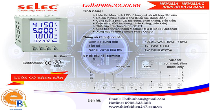 Đồng hồ Đa Năng MFM383A